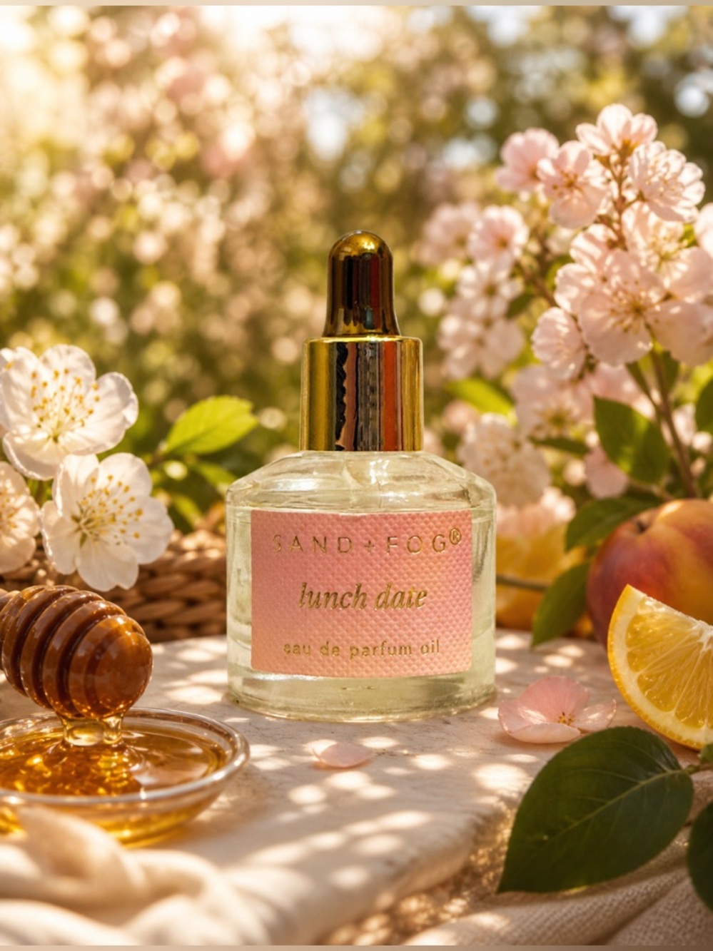 Sand + Fog Lunch Date .33 fl oz (10 ML) Perfume Oil Dropper aka Honey & Blossom